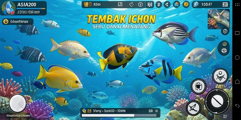 Gameplay menarik dari ASIA200 saat menembak ikan.