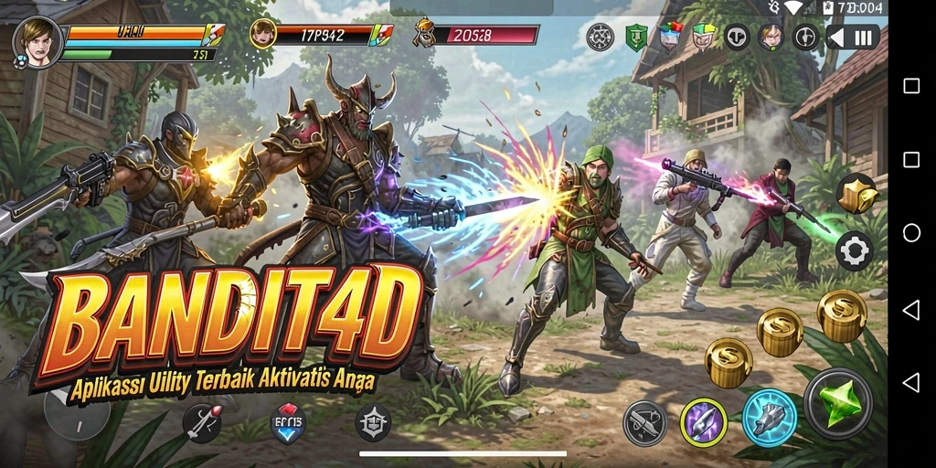 Screenshot utama BANDIT4D menampilkan antarmuka aplikasi Utility yang intuitif.