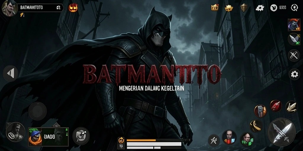 Gameplay menegangkan dan menyeramkan di BATMANTOTO.