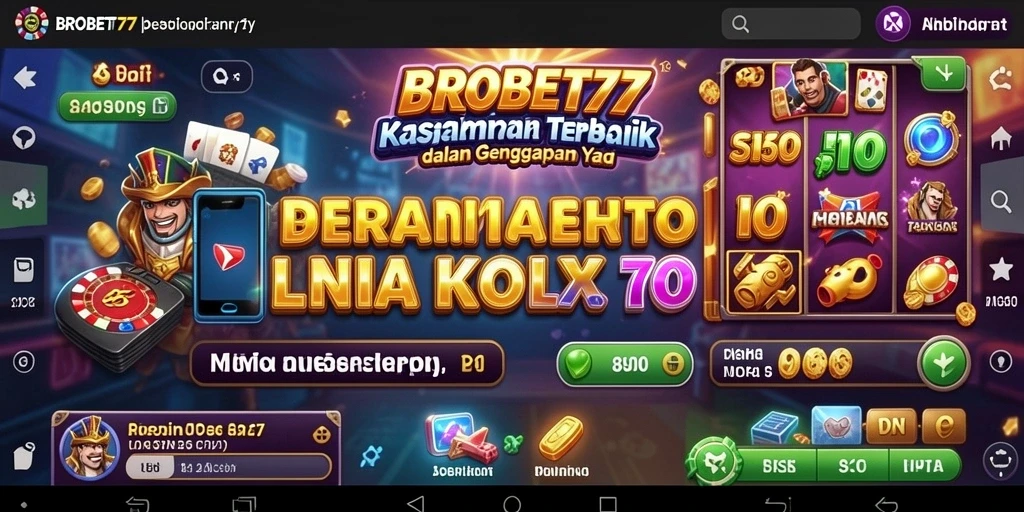 Tampilan mendebarkan dari gameplay Kasino BROBET77 dengan grafis yang memukau.