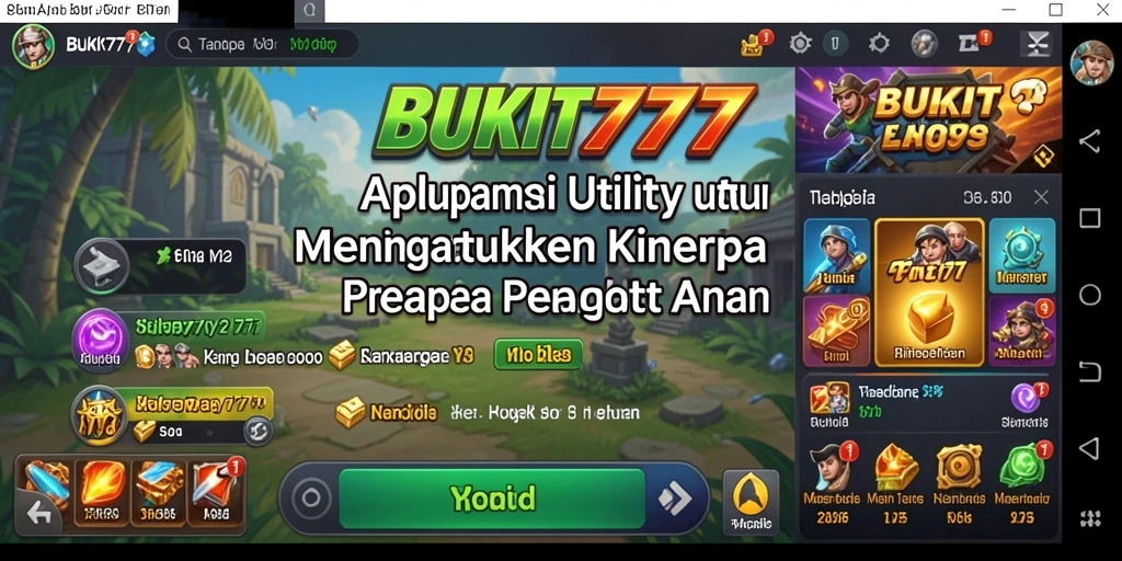 Tampilan antarmuka BUKIT777 yang menarik dan mudah digunakan.