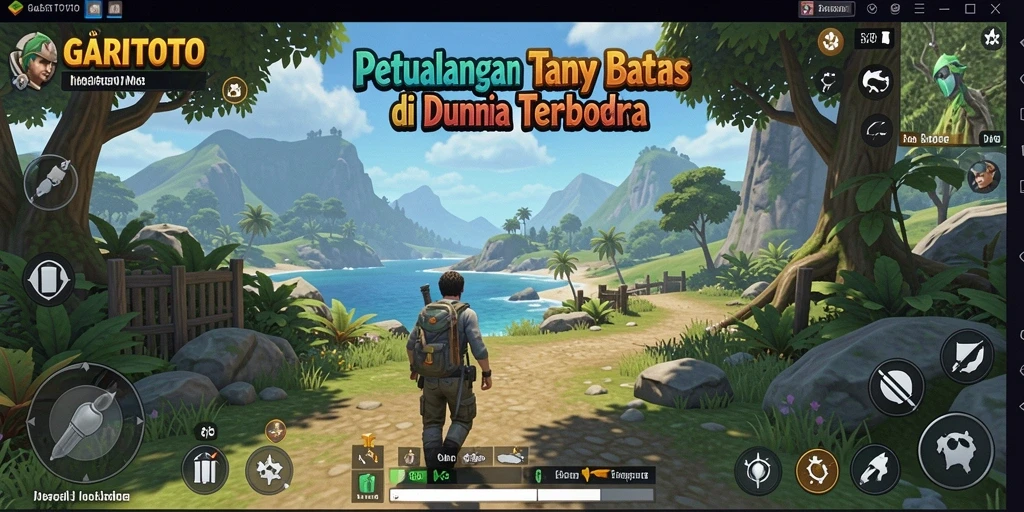 Gameplay GARITOTO yang mendebarkan di dunia terbuka.