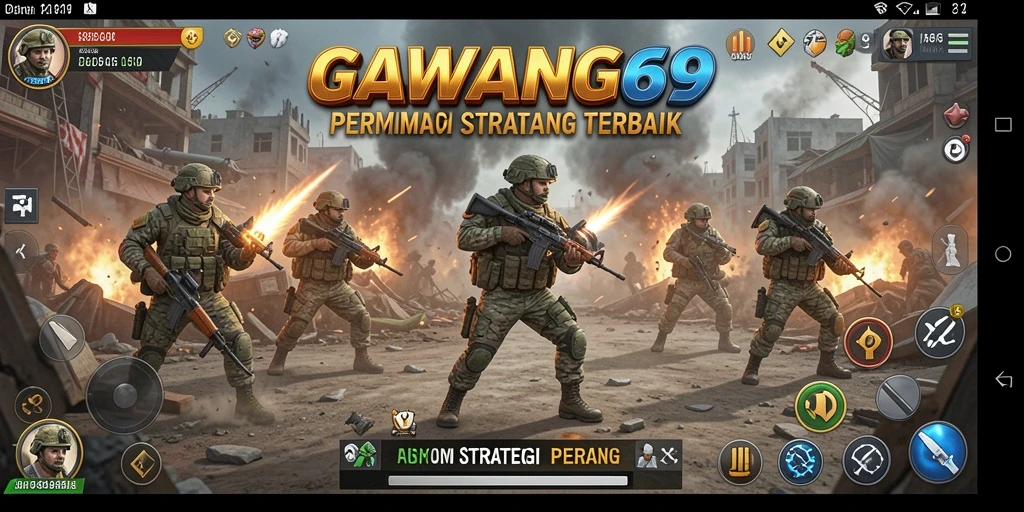Screenshot GAWANG69 menunjukkan pertempuran dinamis dalam permainannya.