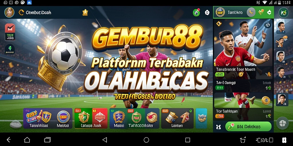 Tampilan menarik dari gameplay taruhan olahraga di GEMBUR88.