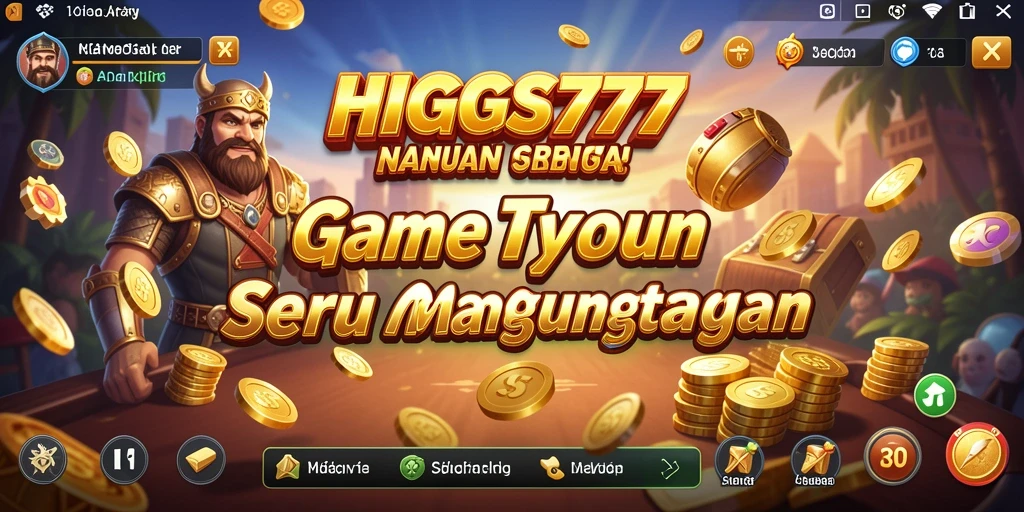 Screenshot HIGGS777 menampilkan gameplay Tycoon yang menarik.