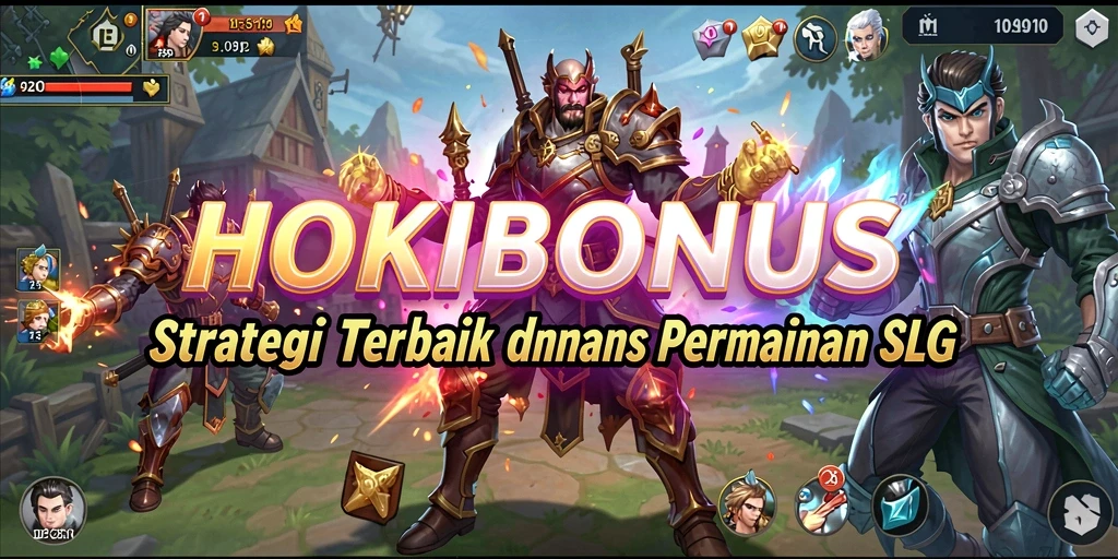 Tangkapan layar HOKIBONUS menunjukkan aksi strategi yang intens.