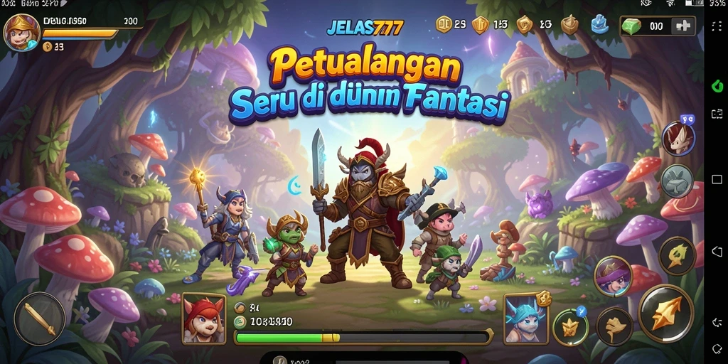 Tampilan gameplay JELAS777 yang mendebarkan di dunia petualangan.