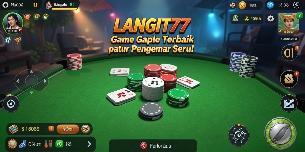 Tampilan gameplay seru LANGIT77 dengan pemain berkompetisi.