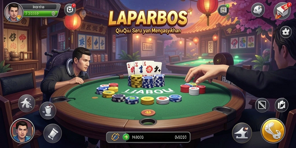 Gameplay seru LAPARBOS dalam pertandingan QiuQiu.