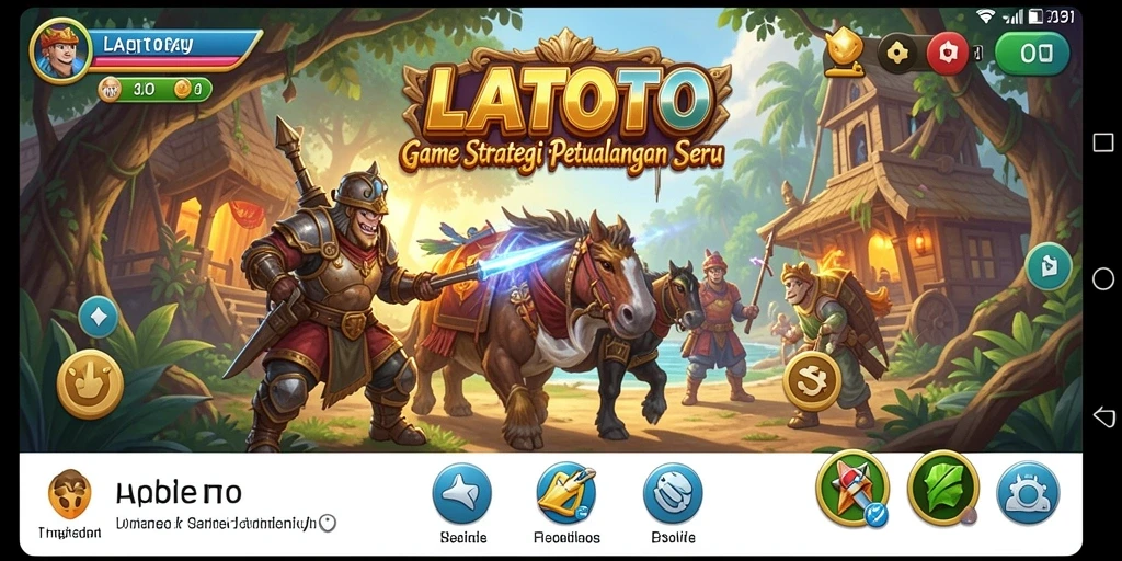 Tampilan gameplay LATOTO yang penuh strategi dan aksi.