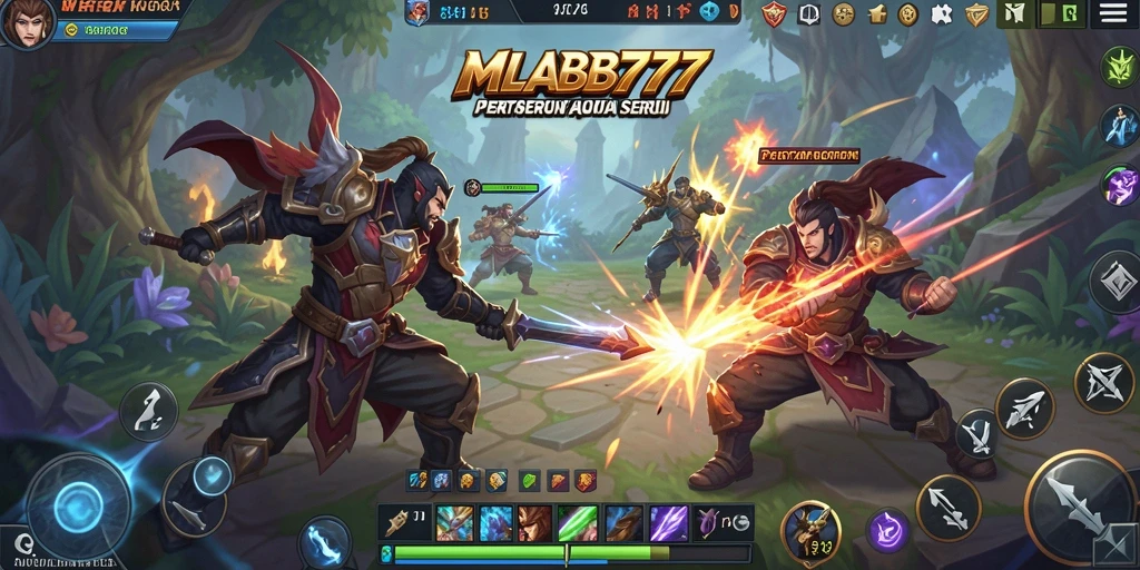 Tampilan gameplay <strong>MLBB777</strong> yang mendebarkan dan penuh aksi.