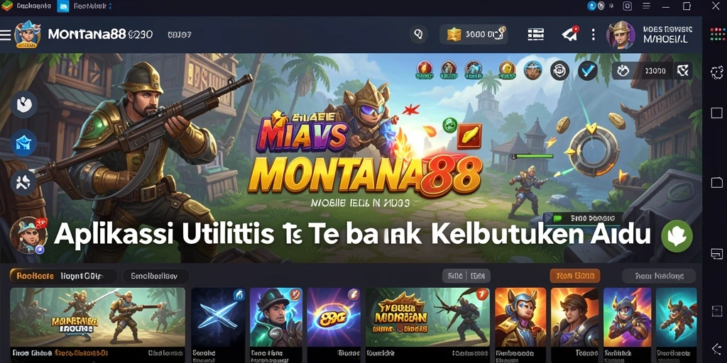 Tampilan antarmuka MONTANA88 yang menarik dan fungsional.
