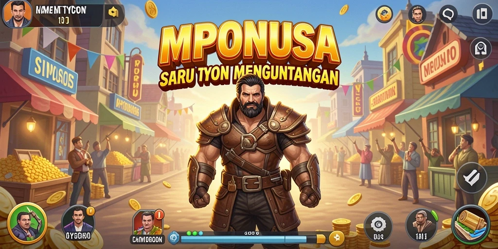 Screenshot menunjukkan gameplay yang menarik dari MPONUSA.