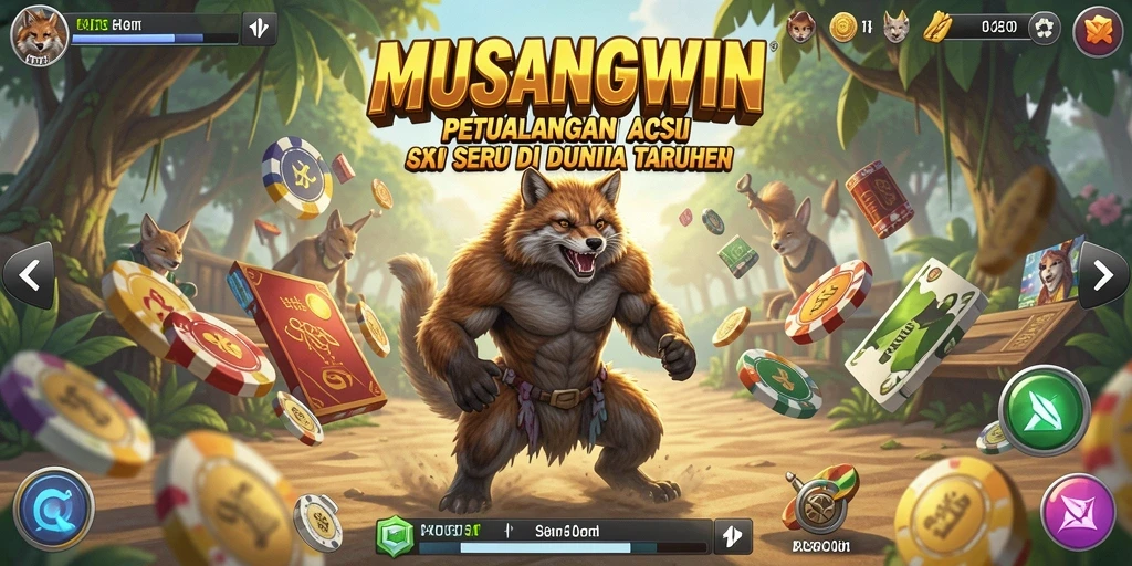 Tampilan seru dari gameplay MUSANGWIN yang penuh aksi.