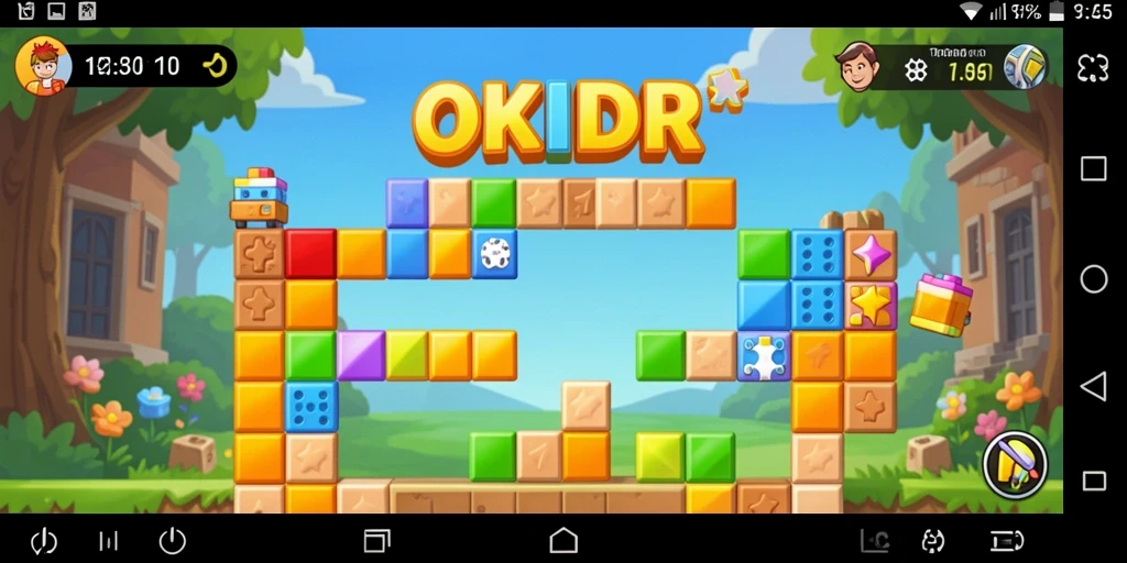 Tampilan gameplay OKIDR menampilkan tantangan Puzzle yang menarik.