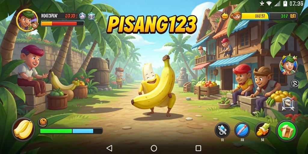 Tampilan antarmuka PISANG123 yang sederhana dan mudah digunakan.
