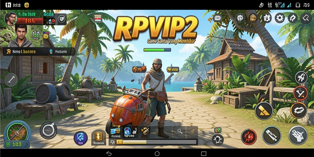 Tampilan gameplay RPVIP2 yang menghibur dan santai.