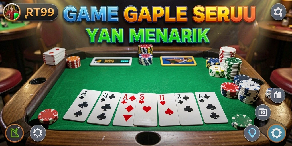 Tampilan gameplay Gaple yang seru dan interaktif.