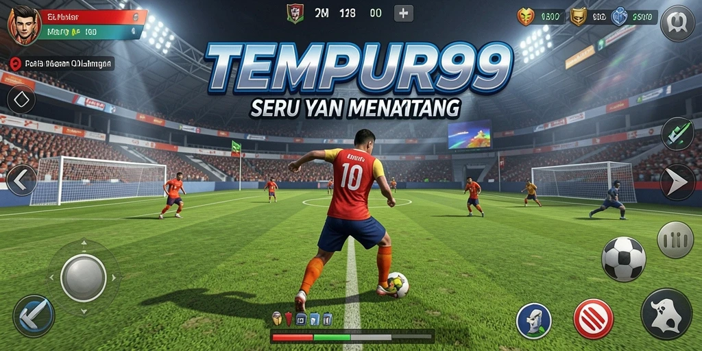 Tampilan gameplay seru dari TEMPUR99 dalam berbagai cabang olahraga.