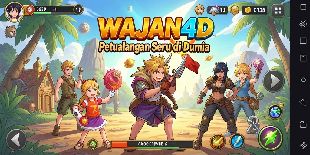 Tampilan screenshot WAJAN4D menampilkan aksi seru dalam dunia Anime.