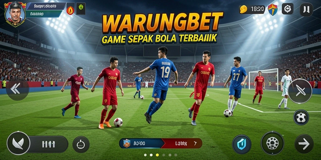 Tangkapan layar dari gameplay seru WARUNGBET dengan aksi sepak bola menarik.