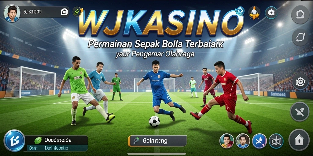 Tampilan gameplay menarik dari WJKASINO yang menyajikan aksi sepak bola.