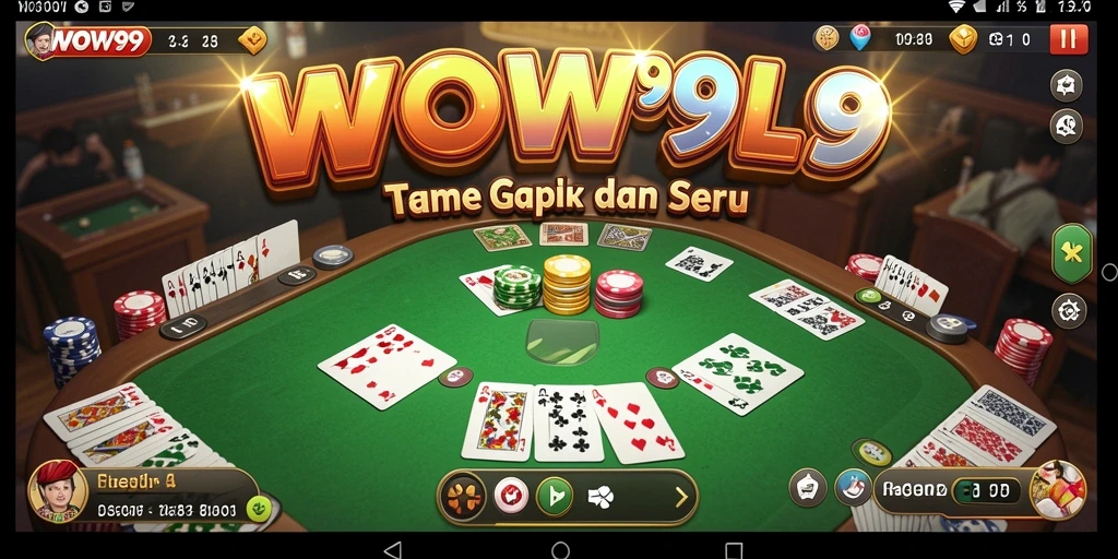 Tangkapan layar menunjukkan gameplay seru dalam permainan Gaple.