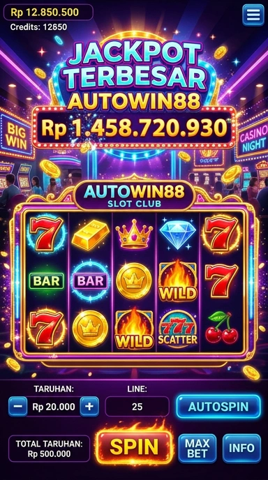 Tampilan utama aplikasi autowin88 yang menarik dan intuitif.